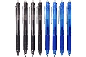 Retractable Erasable Gel Pens with Clicker: Erasing Mistakes with Precision