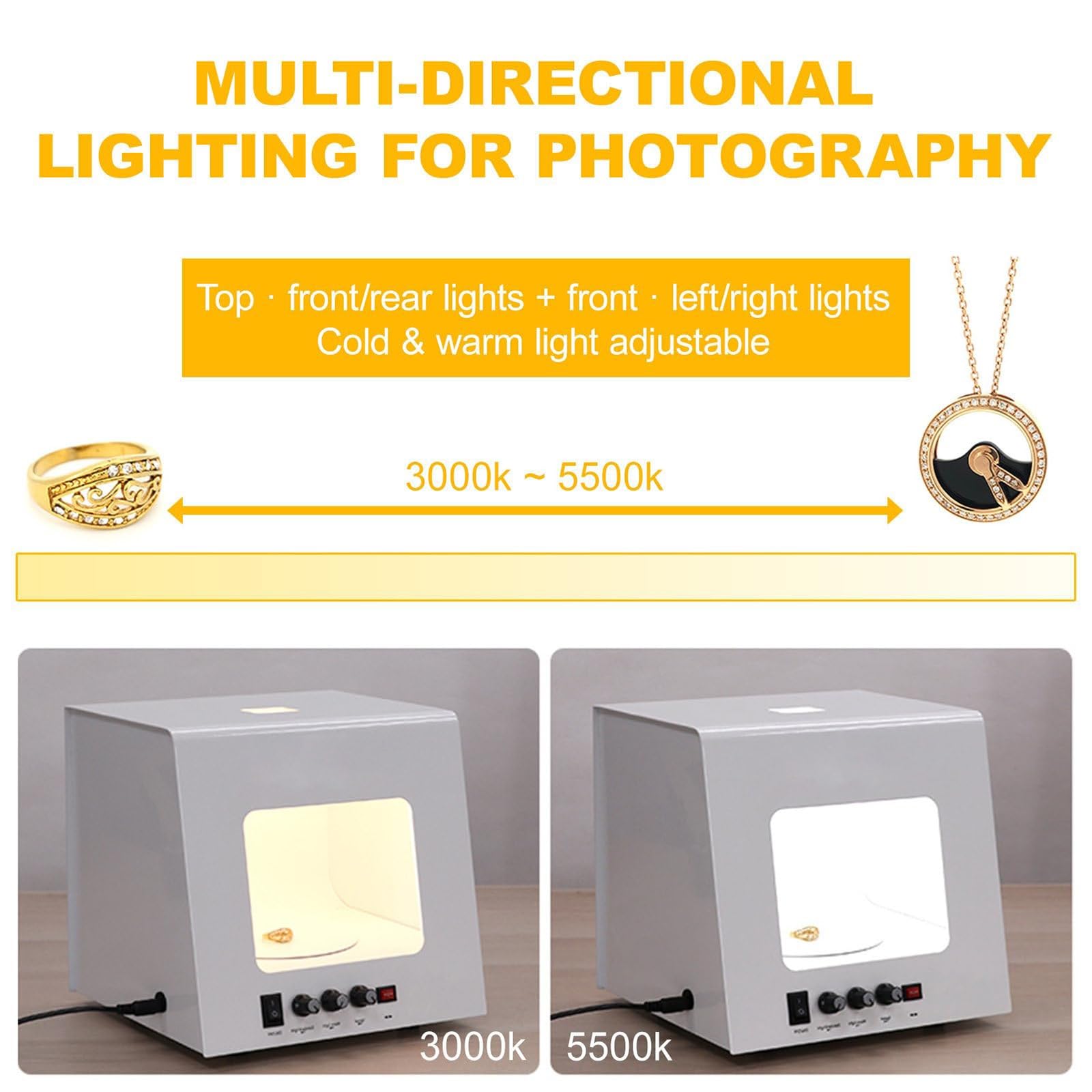 Kit luce da studio fotografico dimmerabile con giradischi motorizzato a 360°, luminosità regolabile 3000-5500K, perfetto per fotografia e produzione video