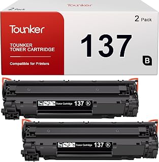 137 Toner Cartridge Compatible for Canon 137 Black Toner Cartridge CRG137 for Canon ImageClASS MF232w MF242dw MF236n D570 MF23bn MF220 MF230 MF240 MF210 MF227dw MF244dw MF212w MF229dw (Black, 2-Pack)