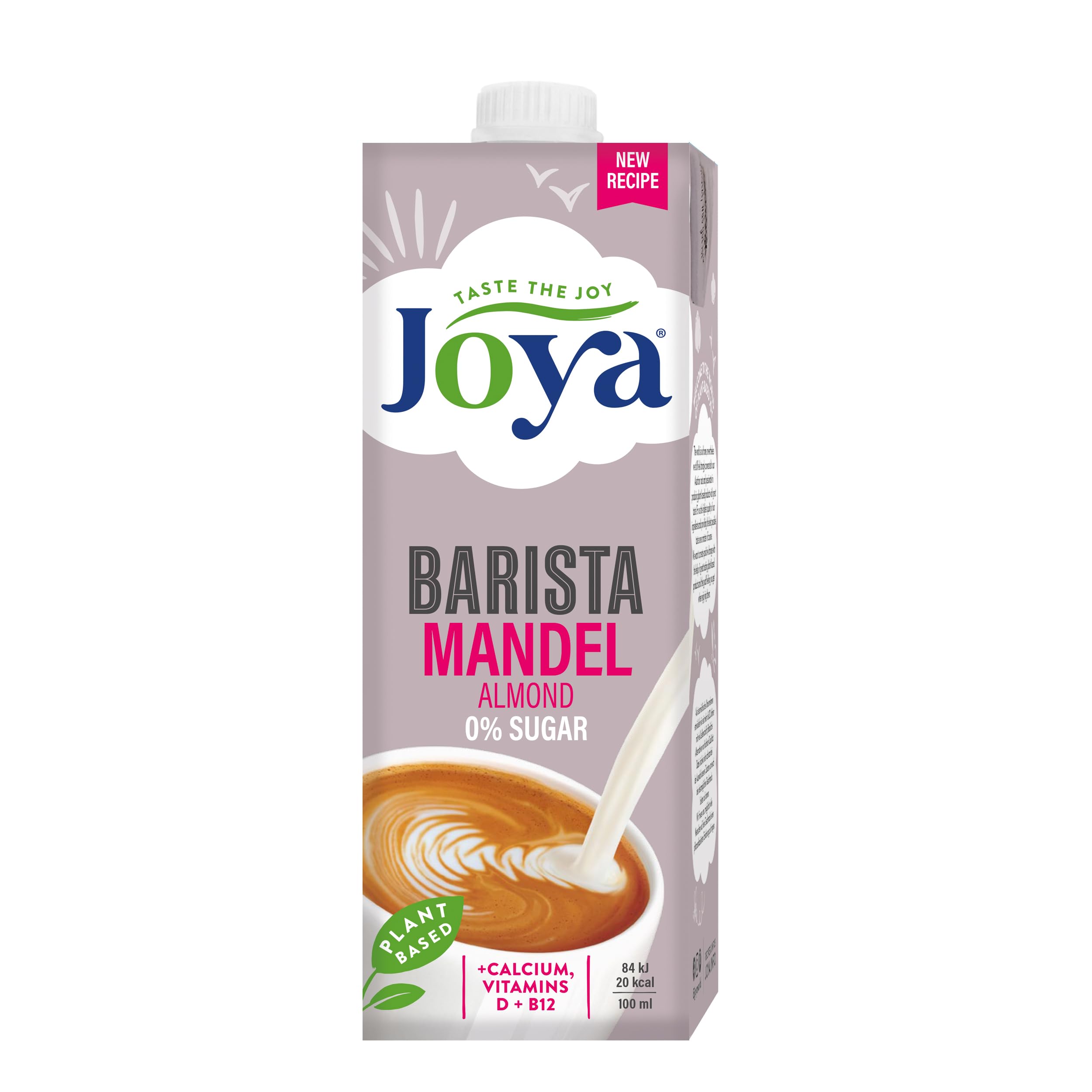 Joya Barista Almond, 10 x 1L - Pflanzliche Milchalternative, Barista-Style, vegan, milchfrei, laktosefrei, 0% Zucker, ohne Zuckerzusatz, milchfreie Alternative