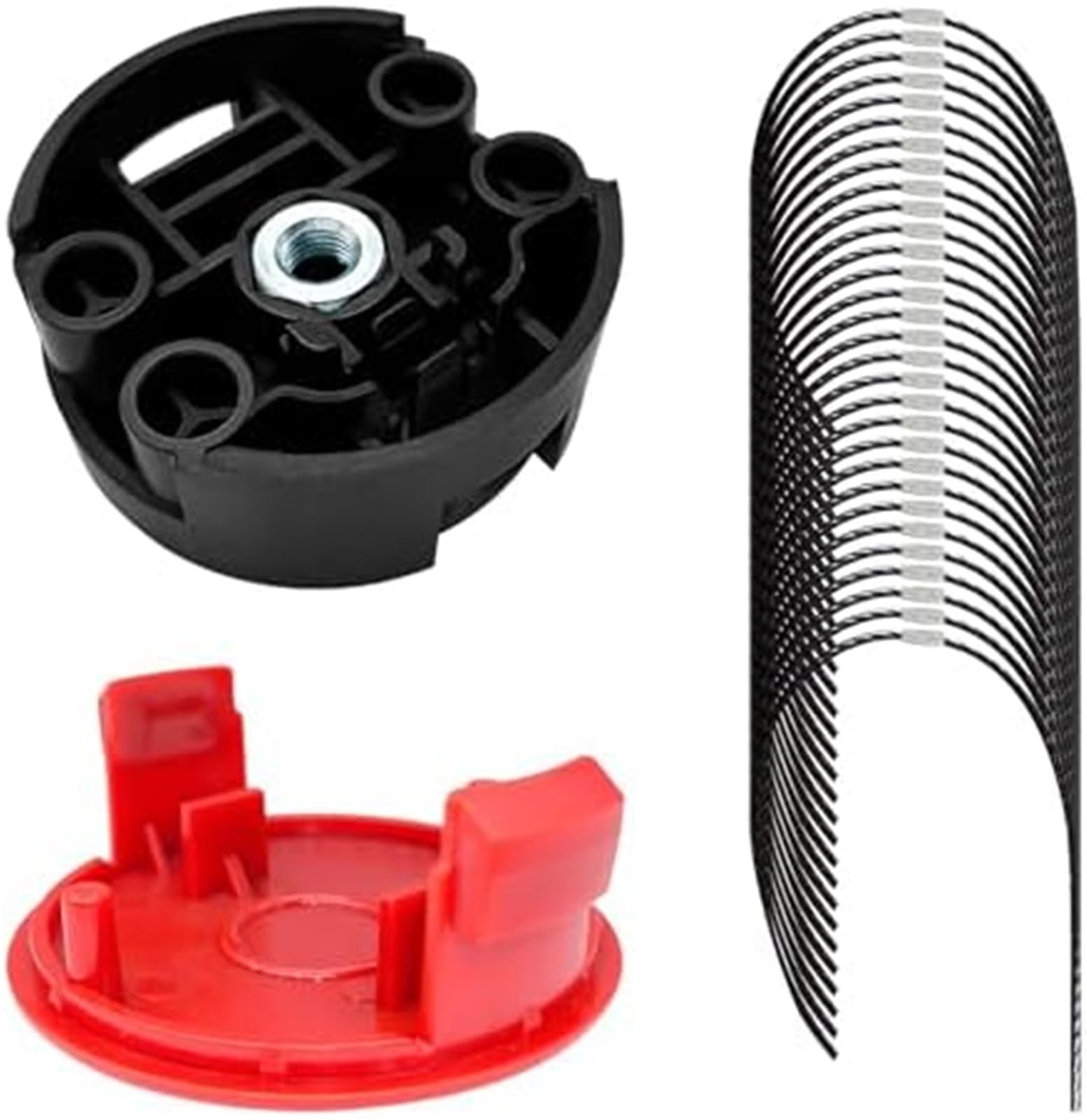 Automatyczna szpula kosiarki Dla żyłki F016800431 Podkaszarka 37 cm x 3,5 mm, kosa dla zarośli Afs 23-37 F016F04839 Głowica F016F04841(BLACK 30pcs 1 1)