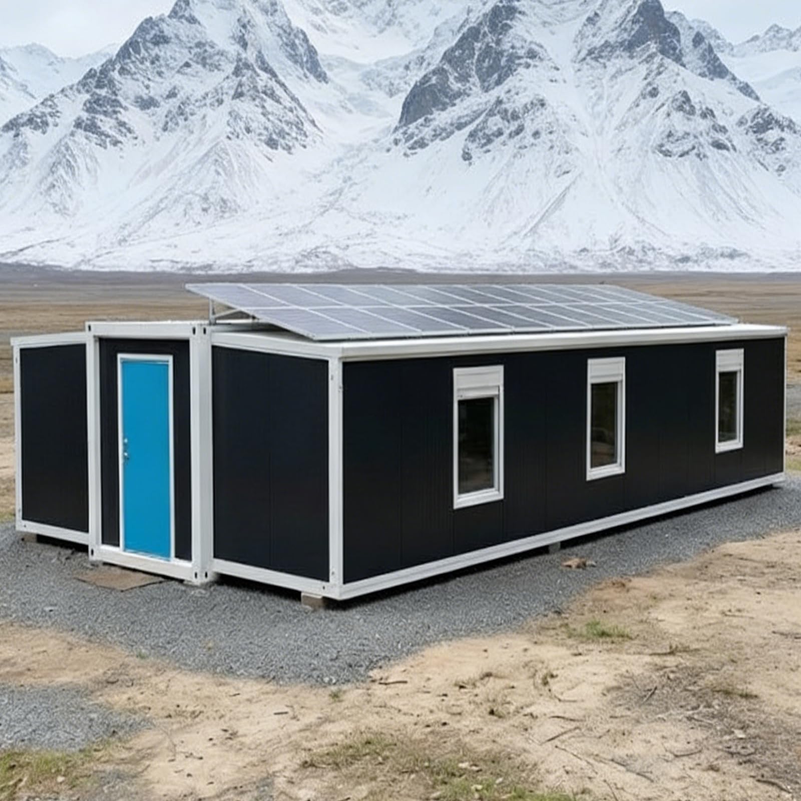 Tiny Houses for Sale, Luxury Prefab Folding Tiny Home with Kitchen & Bathroom – Expandable Mobile Container House for Off-Grid Living, Solar Powered Modular Villa Home