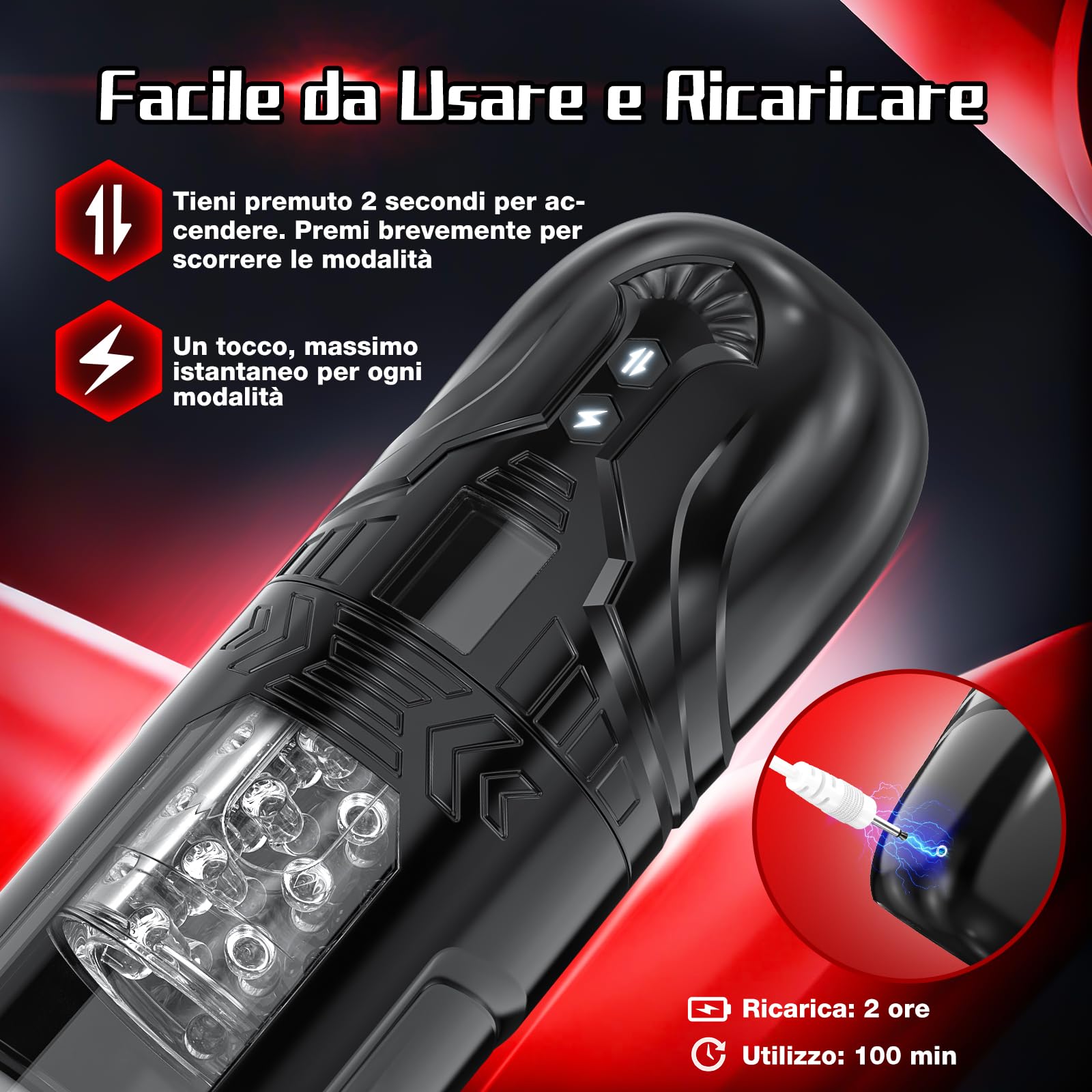 HIVEFUN Masturbatore Uomo, 7x7 Modi, Turbo con un Clic, Sex Toys Uomo | Spinta & Rotazione, Doppio Motore & Potente Ventosa, Rivestimento TPE 3D, Toys Sessuali per Uomini, Masturbatore Maschile