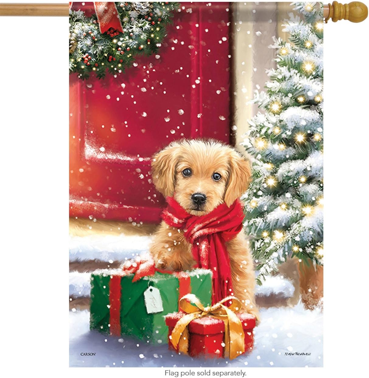 US Flag Store 48721 Carson Banner Flag, Red, White, Gree, Brown