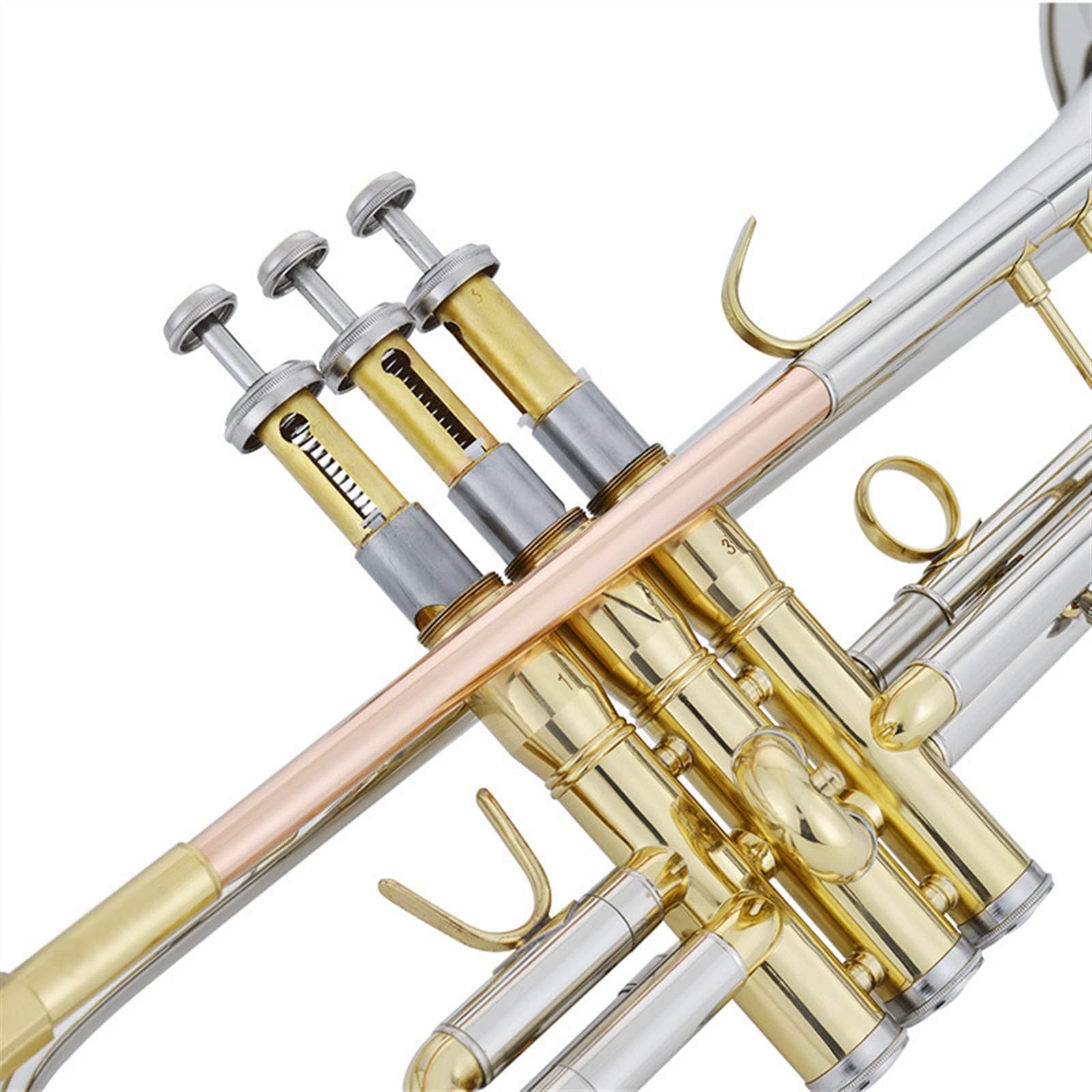 Trąbka B-tune Instrument Dęty Blaszany Biała Miedź Trąbka Dla Początkujących Test Grający Dla Dorosłych Studentów Student Trąbka