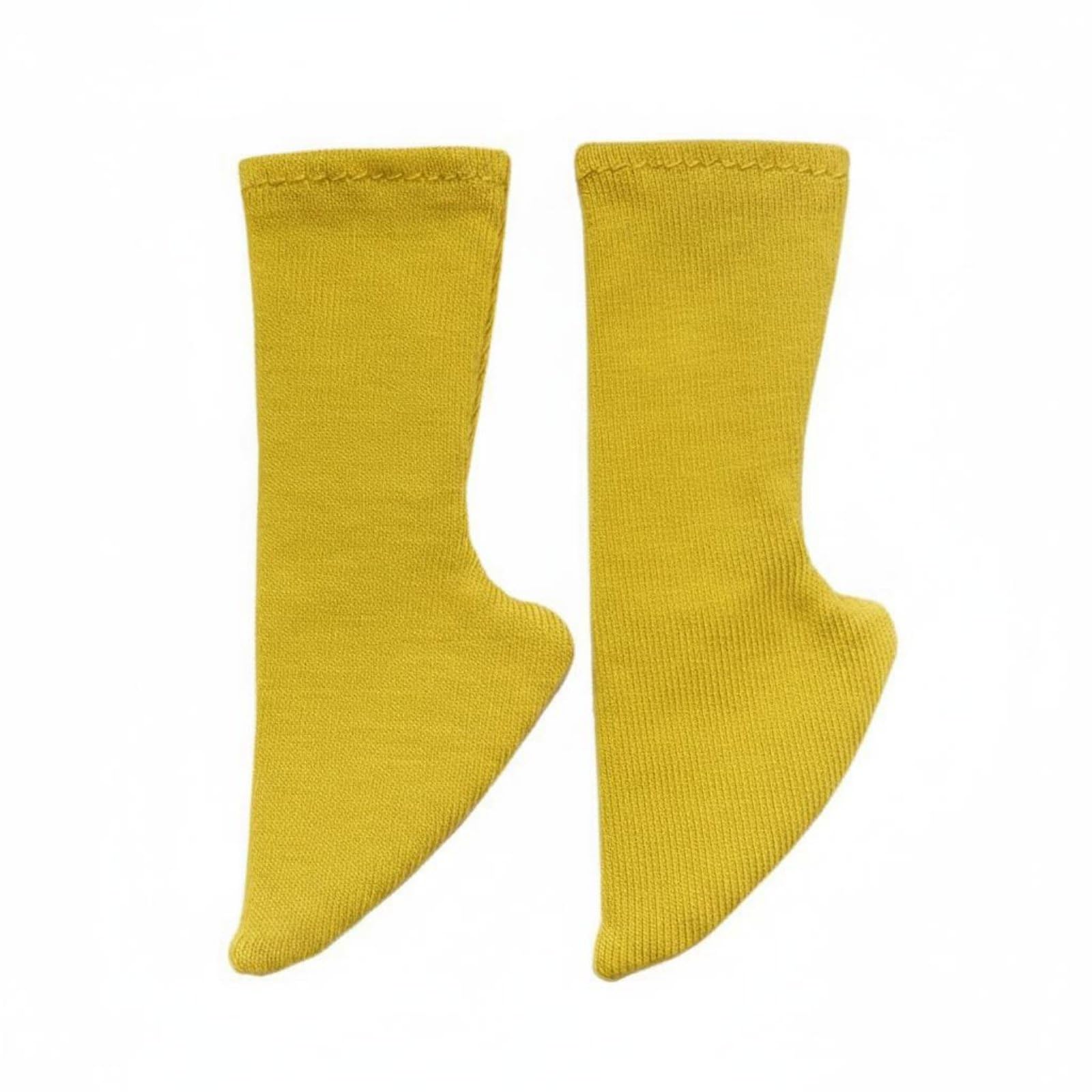 myaddiction all-match bjd slouch socks slouchy design 1/6 scale doll socks multi-color options fashion doll hosiery for hobbyists, yellow