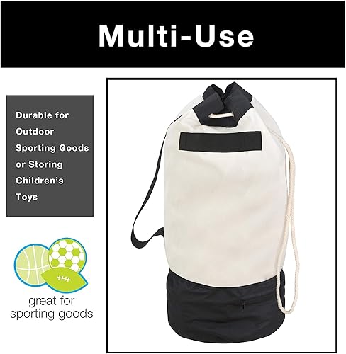 Miniatura 5 de Smart Design - Bolsa para lavado con asa para ropa deportes y lavandería- para la organización del hogar