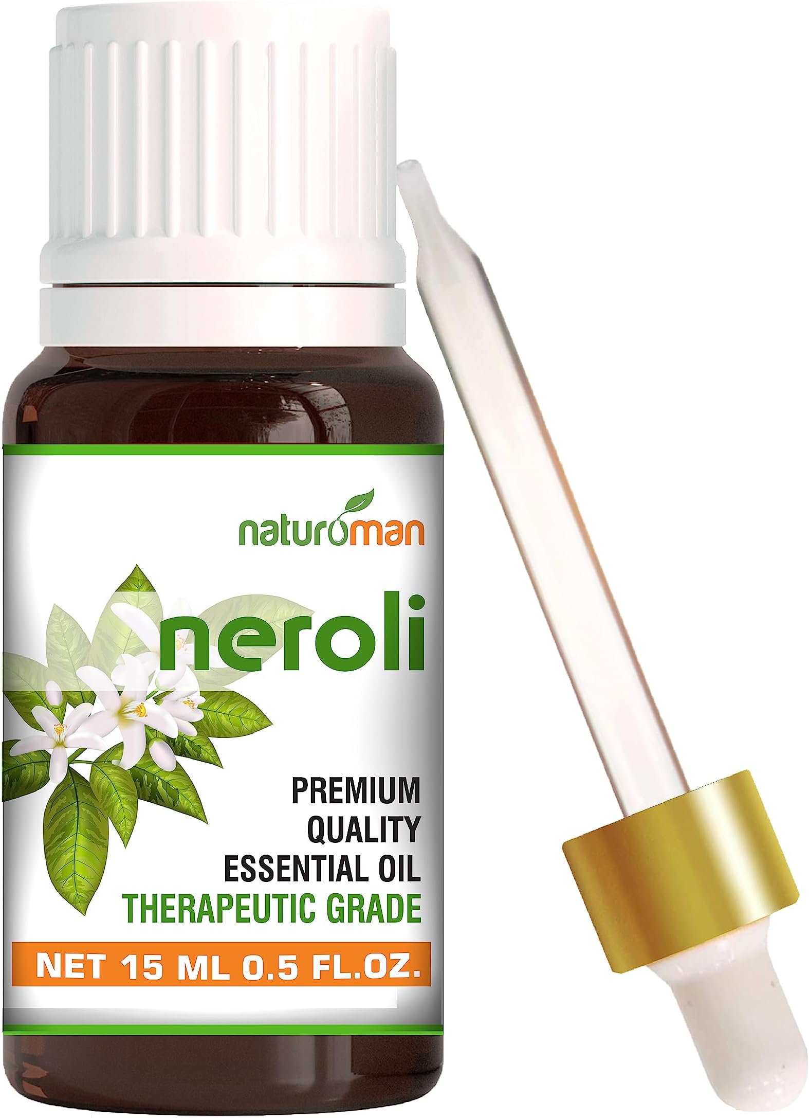 Naturoman Neroli Normal Pure and Natural Essential Oil Therapeutic Grade, 15 ml