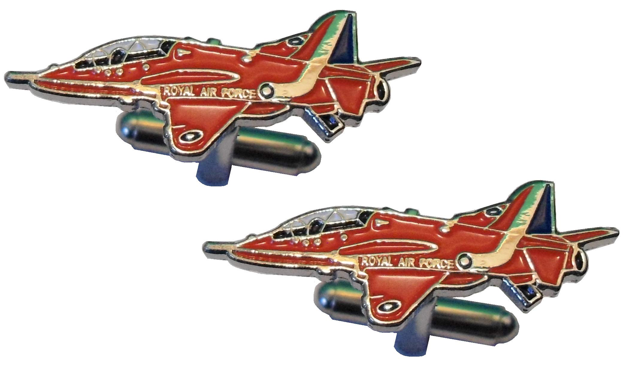B4b Red Arrows Hawk Raf Jet Military Pilot Rotal Air Force Metal Aircraft Cufflinks