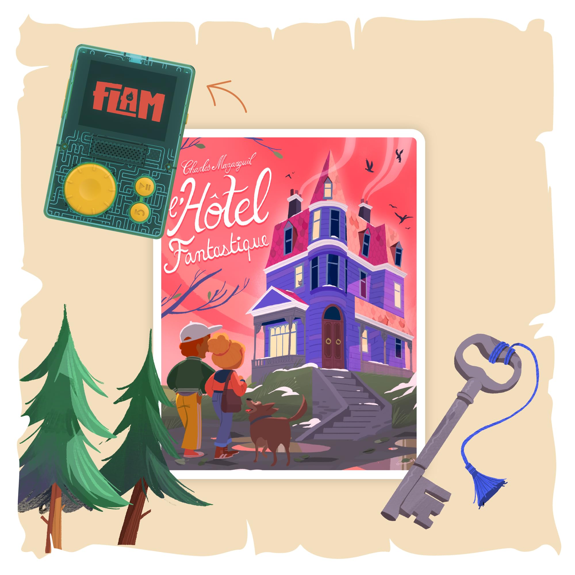 Lunii – Pack 3 Livres Audio interactifs pour Enfant dès 7 Ans – À écouter sur FLAM - Hôtel Fantastique, Les Loups-Garous de Thiercelieux, Les disparus de Valombre – 9h15 d'écoute