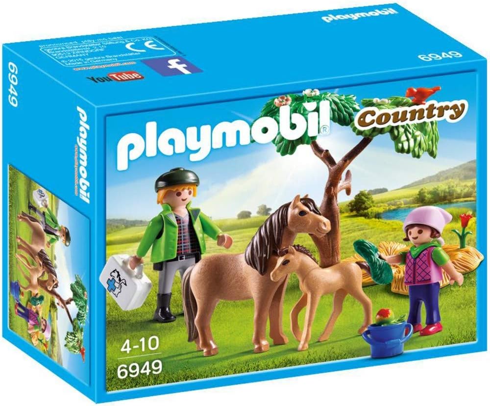 Playmobil 6949 Country Vet with Pony and Foal