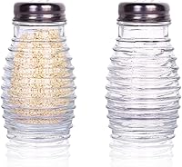 Vista 9 de 1st Choice Salero y pimentero con tapas de acero inoxidable. Juego de 2 (saleros y pimenteros panelados)