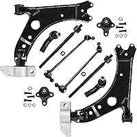 Vista 84 de Detroit Axle - Kit de suspensión delantera RWD de 10 piezas para Chevy GMC Silverado Sierra 1500 1999-2006, 2 brazos de control superior, 2 rótulas