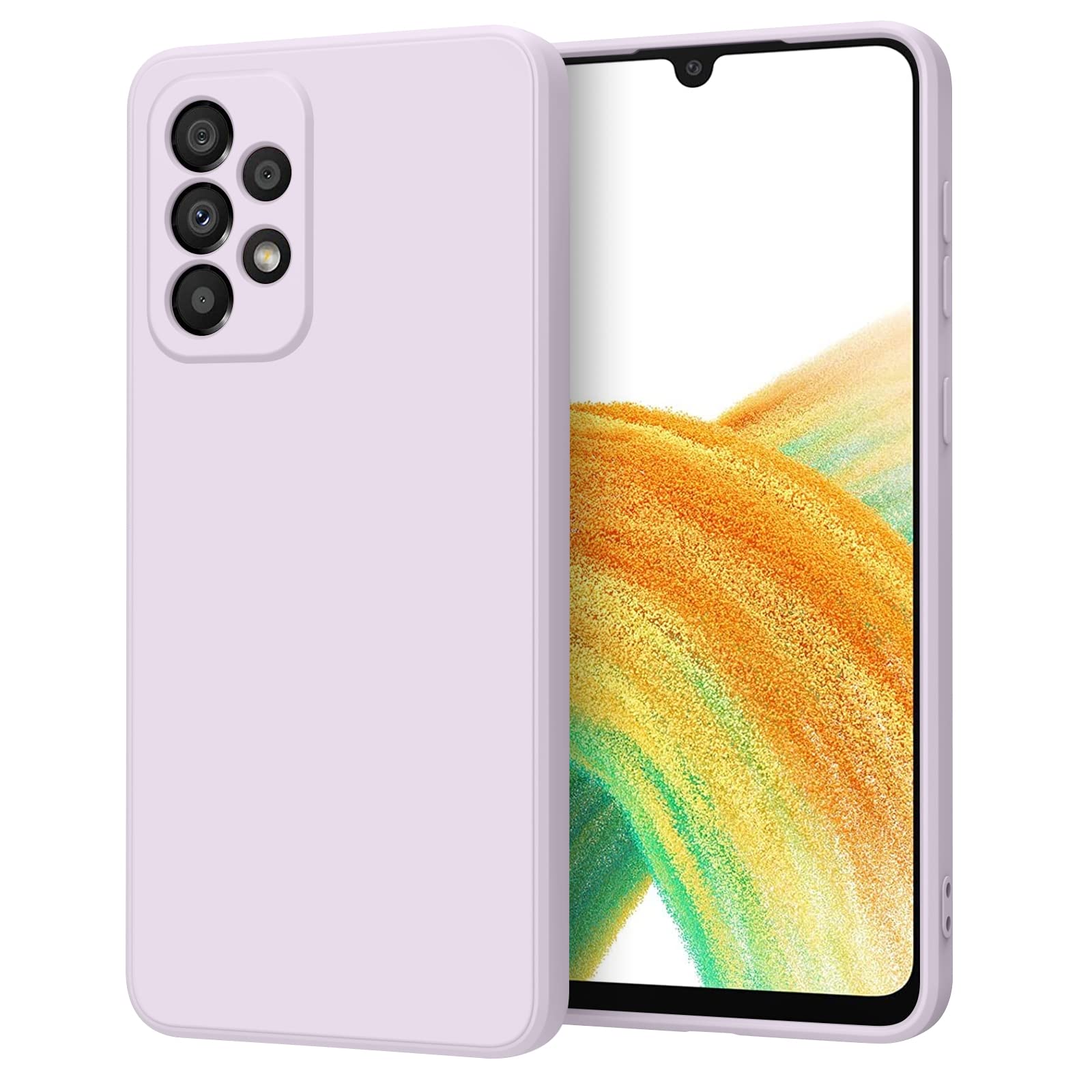 Tobfit Silicone Phone Case Compatible with Samsung Galaxy A33 5G, Soft Protective Smart Phone Back Cover for Women Men, Durable Anti-Scratch Shockproof Phone Cover for Samsung Galaxy A33 5G (Purple) (B0CS5K1T1Y) Amazon Price History, Amazon Price Tracker