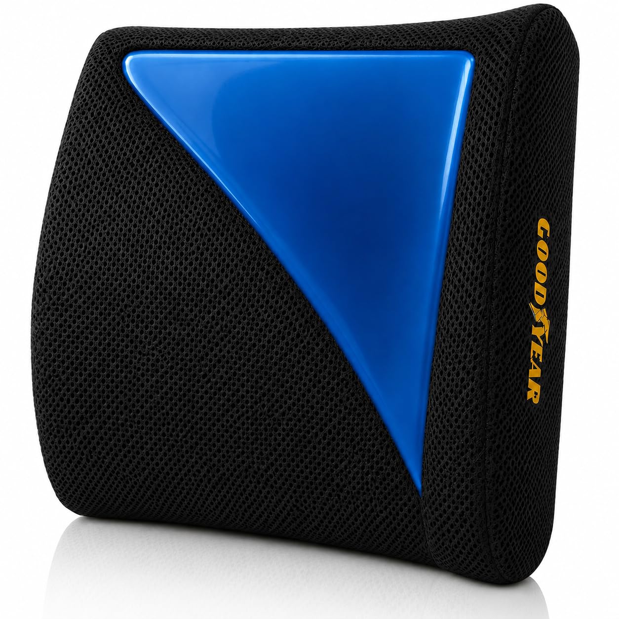 Goodyear GY1217 Coussin Lombaire rafraîchissant en Mousse à mémoire de Forme de qualité supérieure pour soulager Les douleurs dans Le Bas du Dos Sangle réglable pour différentes Tailles de siège