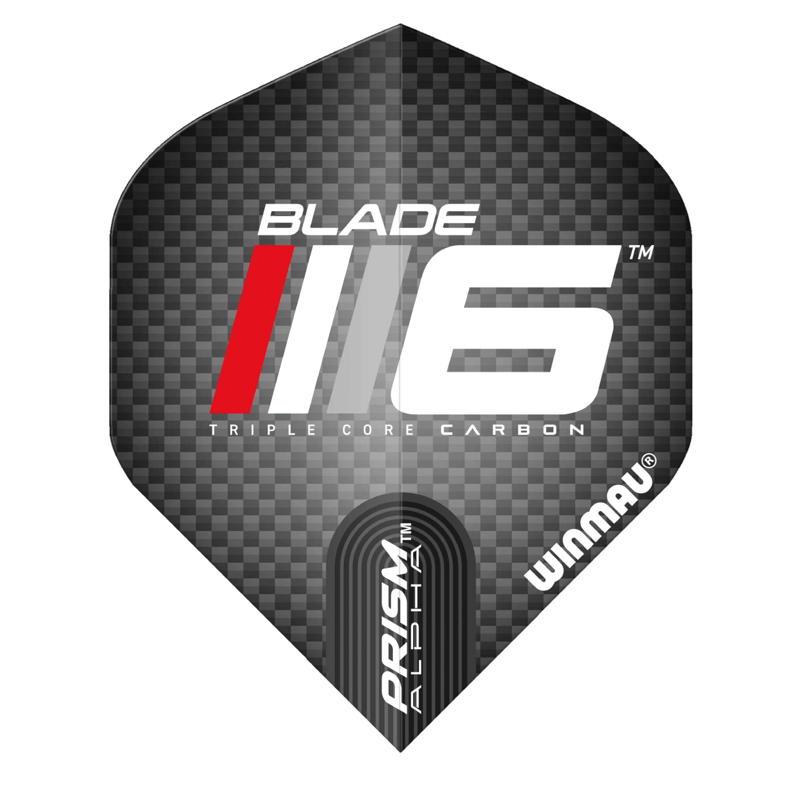 WINMAU - Prism Alpha Zwart En Roze Dartvluchten - 1 Set Per Pakket (3