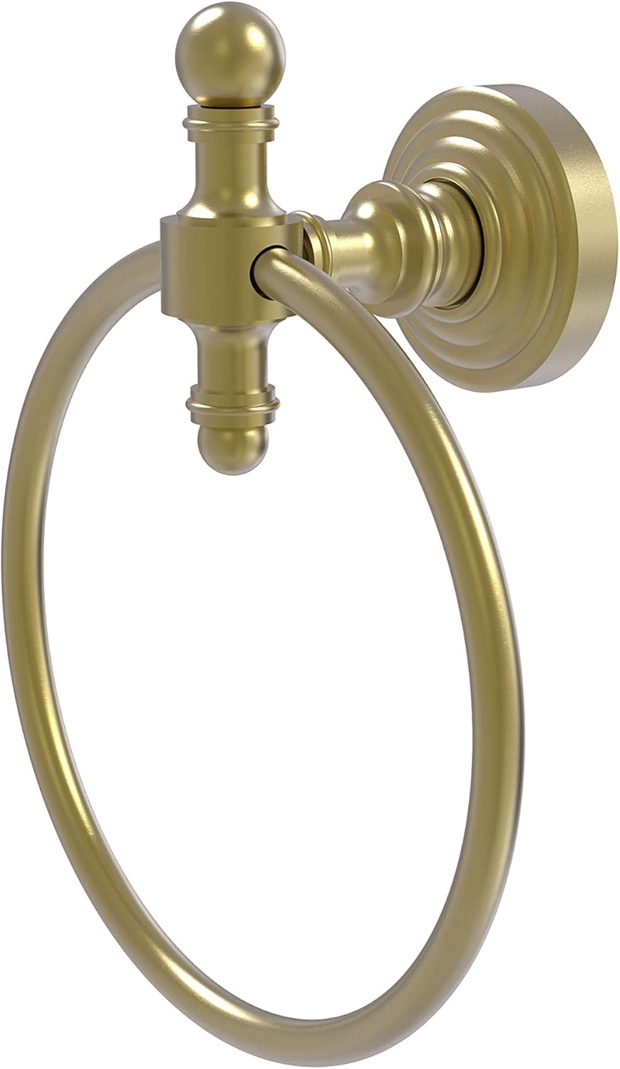 Allied Brass RW-16 Retro Wave Collection Towel Ring, Satin Brass