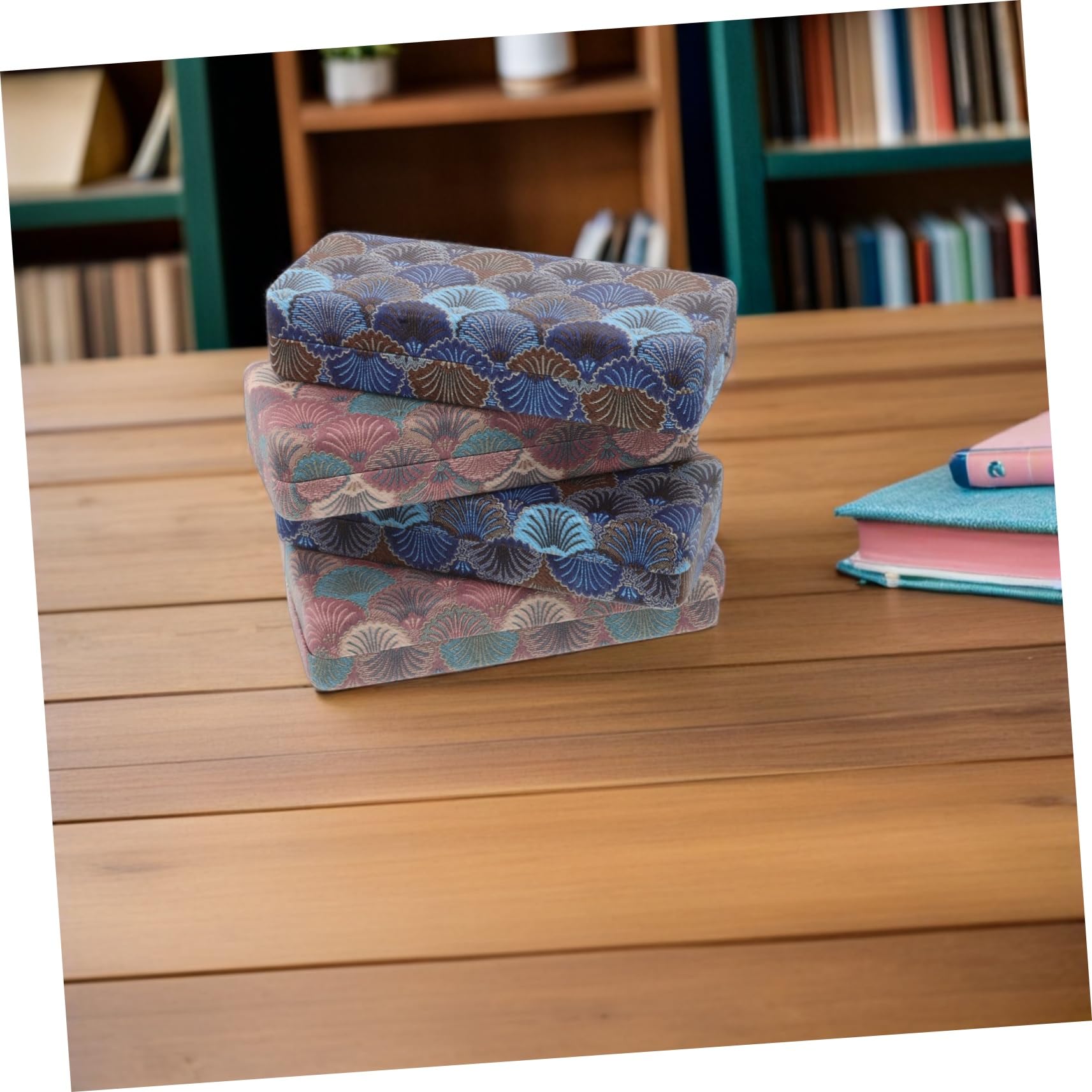 COLLBATH 4pezzi Custodia Rigida per Occhiali Scatola Portaoggetti Portatile per Occhiali da Sole Vista Organizer Compatta in Metallo Resistente