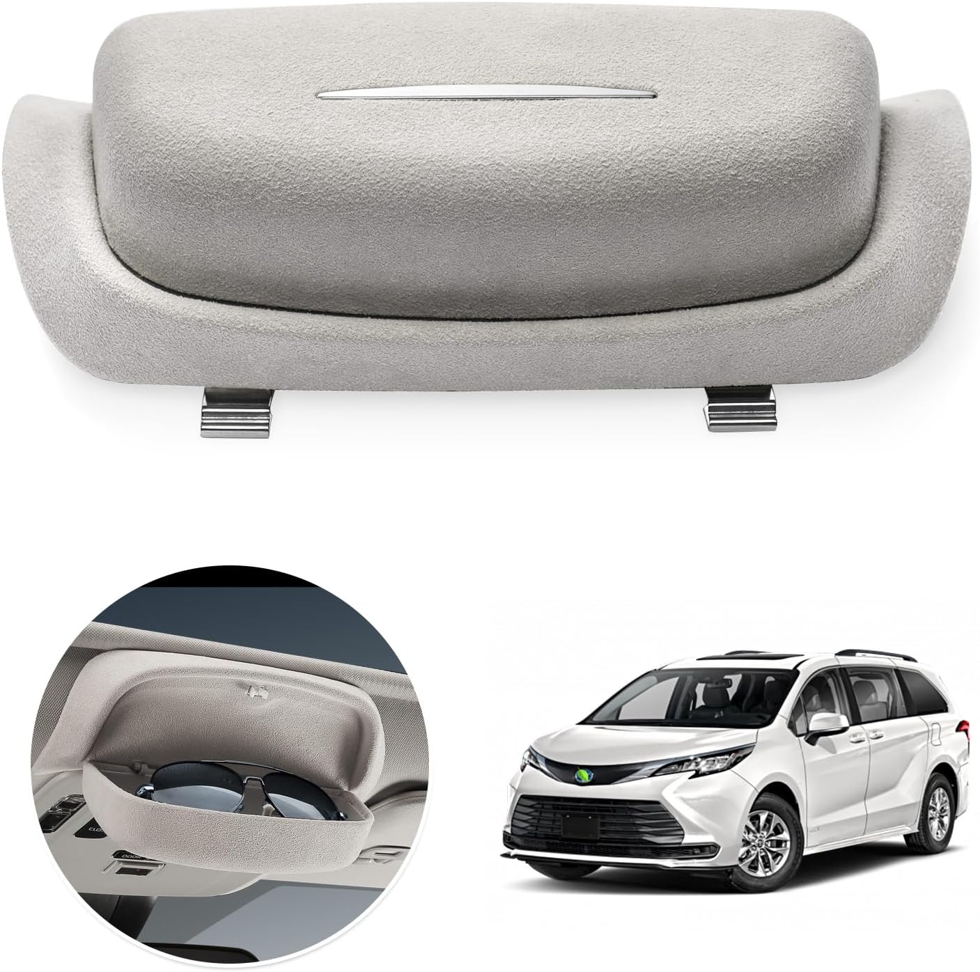 Amazon.com: Autorder Glasses Holder for Toyota Sienna 2021 2022 2023 ...