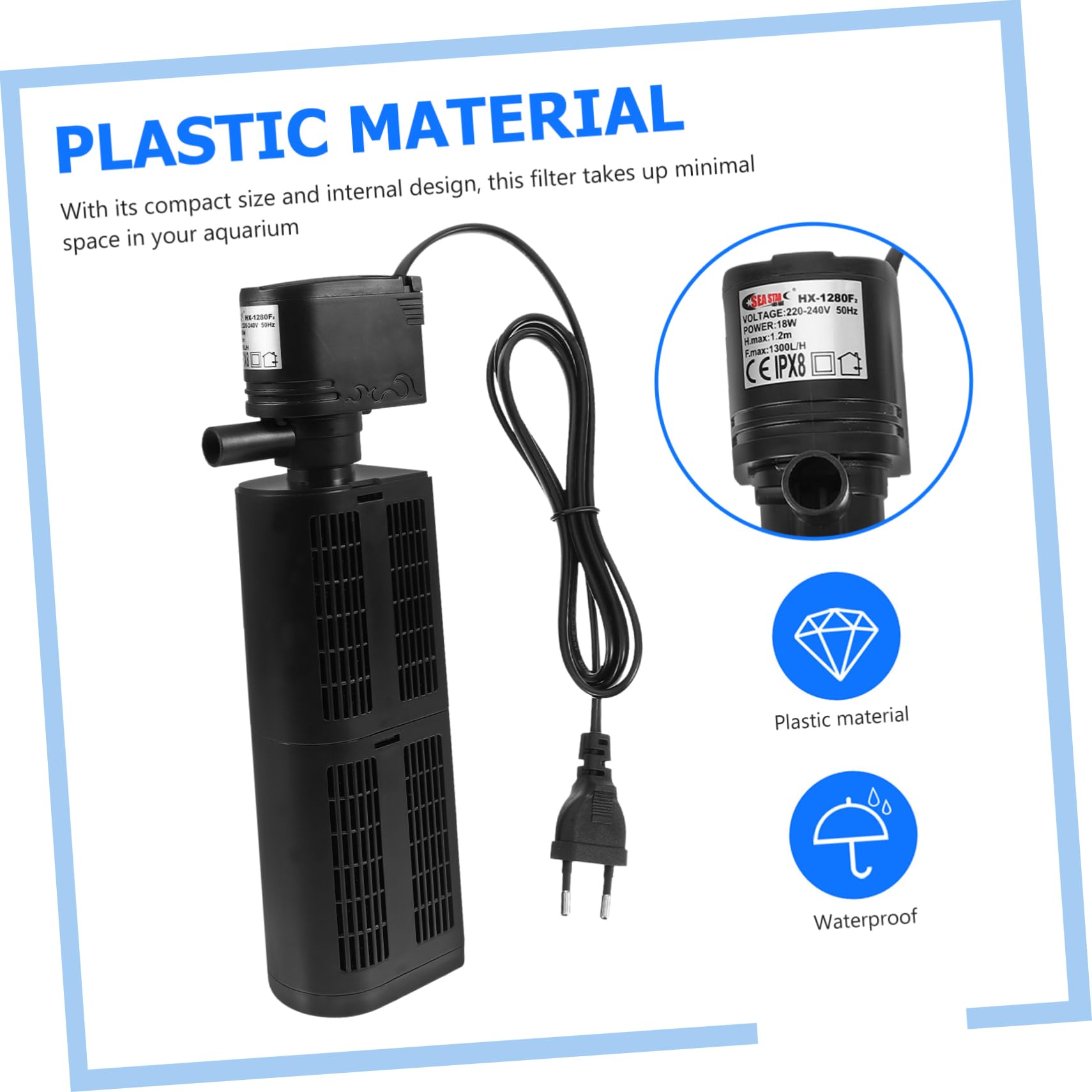 Aquarium Filterpumpe Interner Tauchfilter Mit Leiser Geeignet Für Kleine Mittelgroße Aquarien Langlebig Und Sorgt Für Wasserqualität Und Sauerstoffanreicherung
