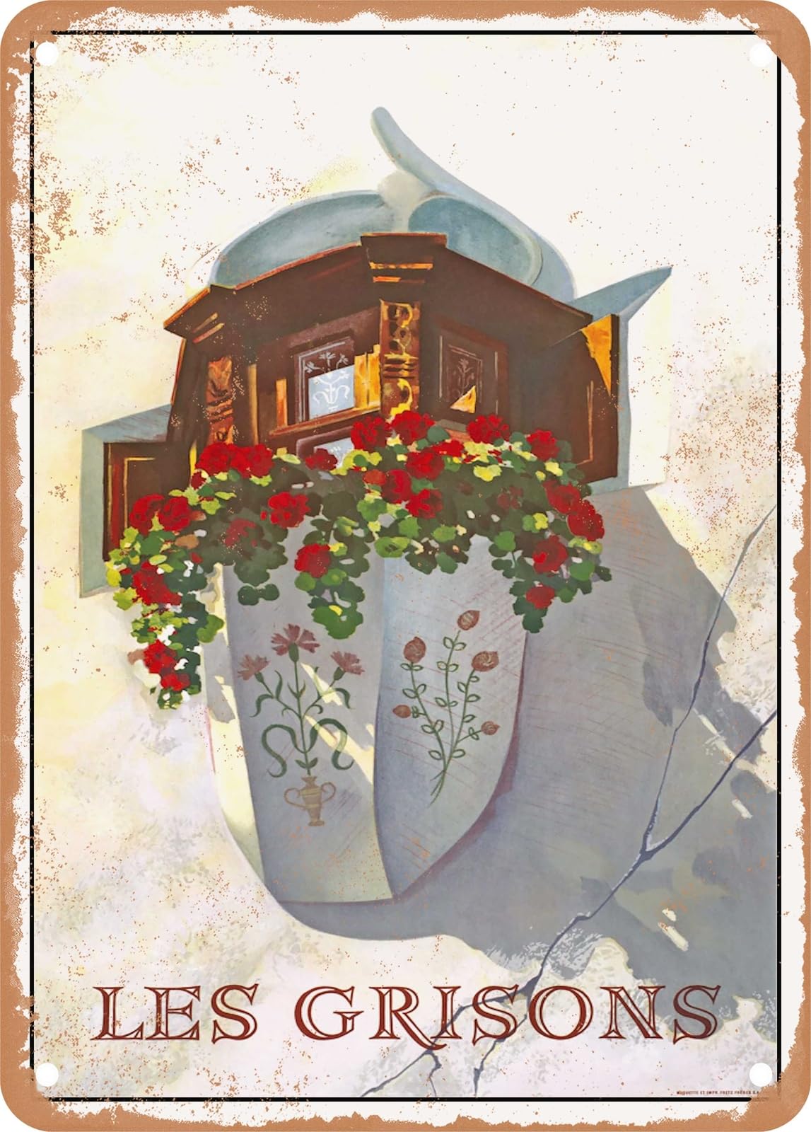 Miaomansenstore Metal Sign - 1944 The Grisons Vintage Ad Home Decor