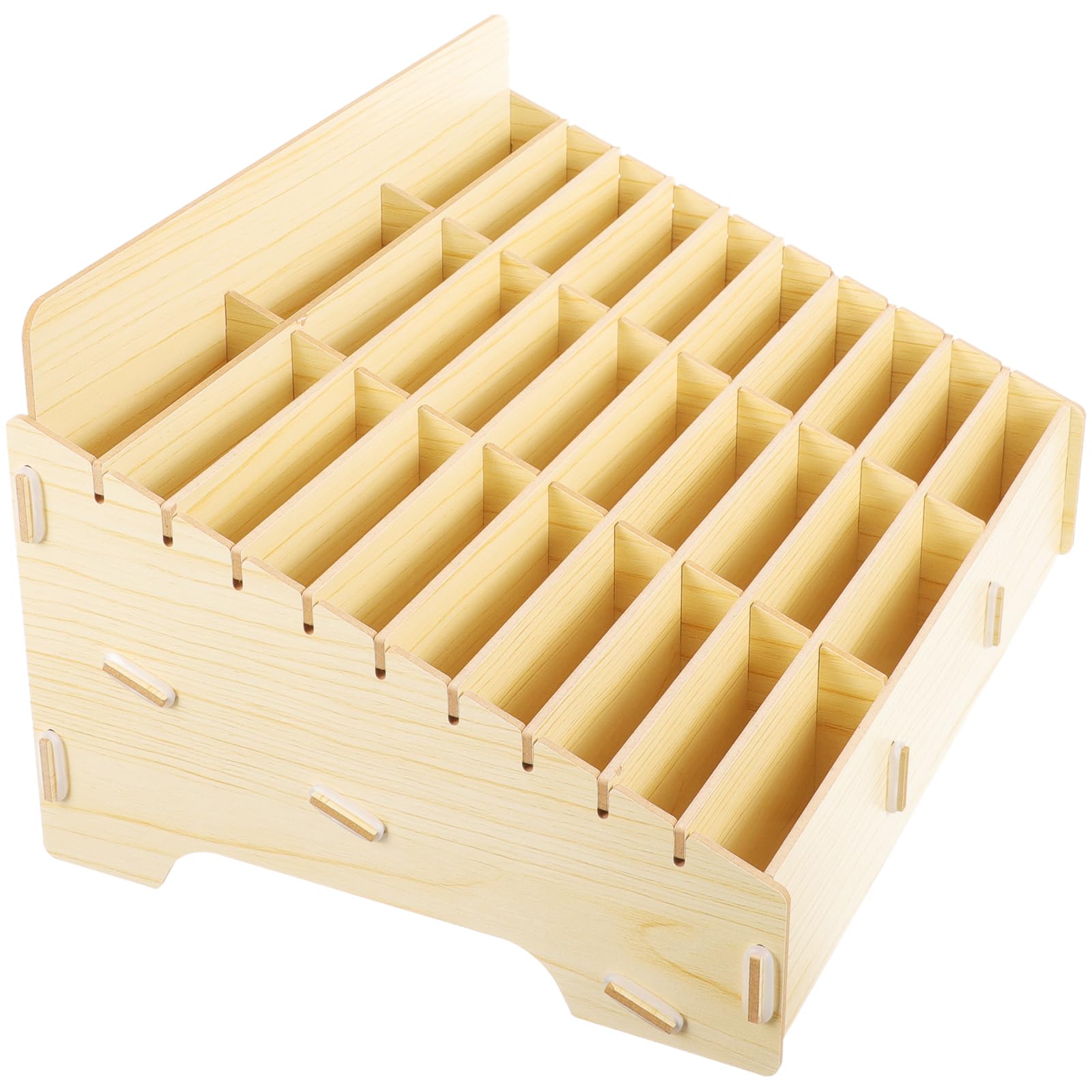 SEWACC Schreibtisch-Organizer Mit 30 Fächern Desktop-Aufbewahrungsbox Für Büro Und Home Office Handyhalter Und Kleinteile Lagerung 12.80X9.25X7.28 Zoll
