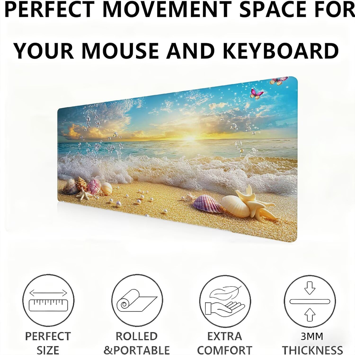 Podkładka pod mysz, podkładka pod mysz XXL 1200 x 600 podkładka pod mysz dla graczy, wodoodporna gumowa podstawa, duża podkładka pod mysz do gier na biurko wodoodporna antypoślizgowa podkładka pod