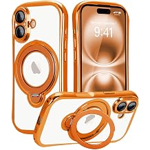 Micoden for iPhone 16 Case, Compatible with MagSafe for Women, Orange