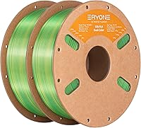 Vista 29 de ERYONE Filamento de ácido poliláctico (PLA) de seda para impresora 3D, de 1.75 mm +/- 0.03 mm, carrete de 1 kg (2.2 libras), verde esmeralda seda