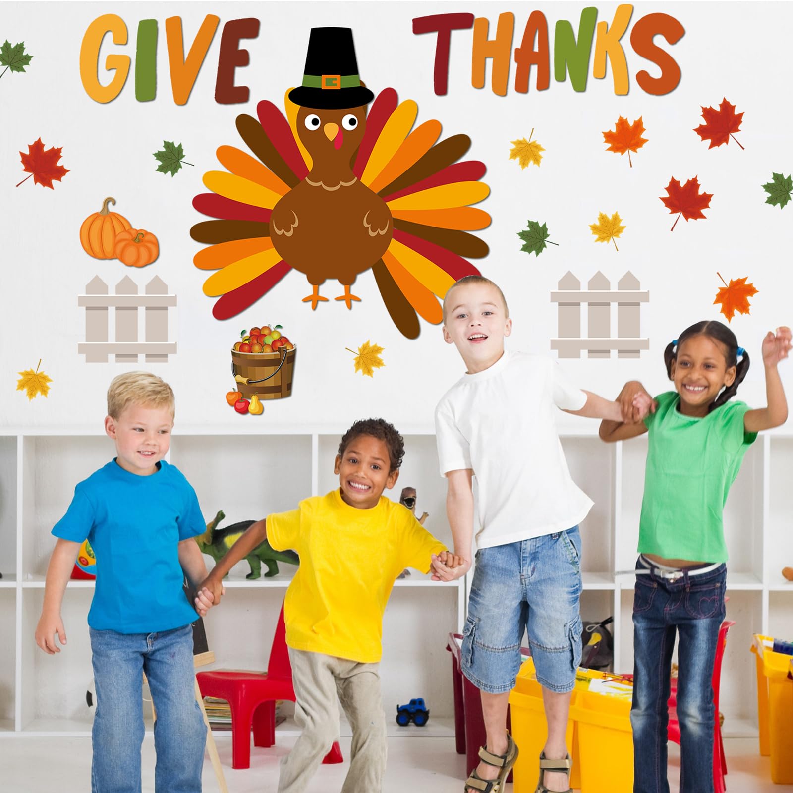 Snapklik.com : 101 Pcs Thanksgiving Turkey Bulletin Board Decorations ...