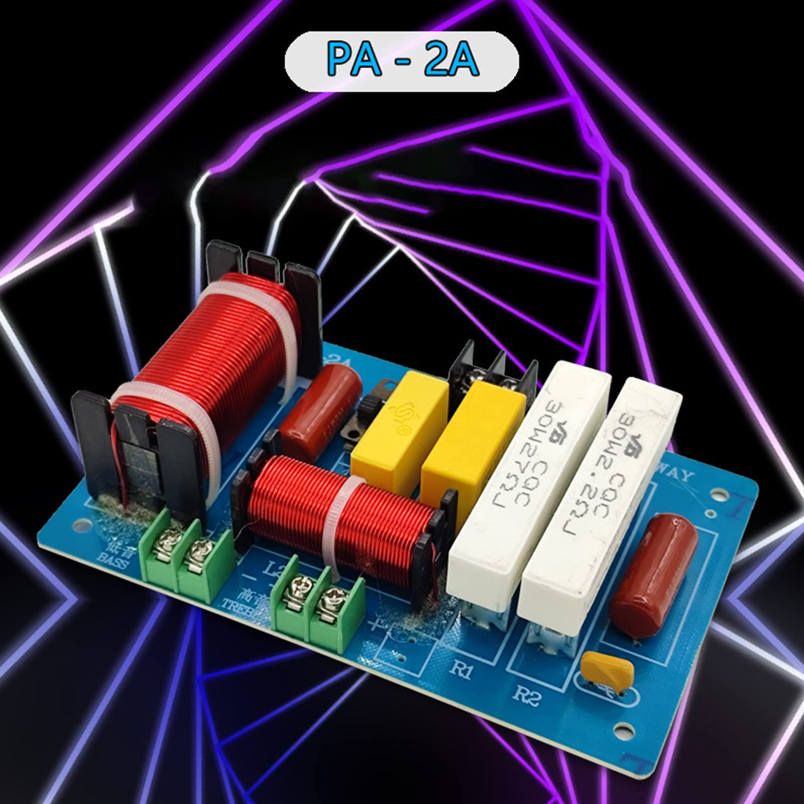 PA-2A 450W 2 voies haut-parleur séparateur de fréquence tweeter filtre basse amplificateur haut-parleur home cinéma séparateur de fréquence
