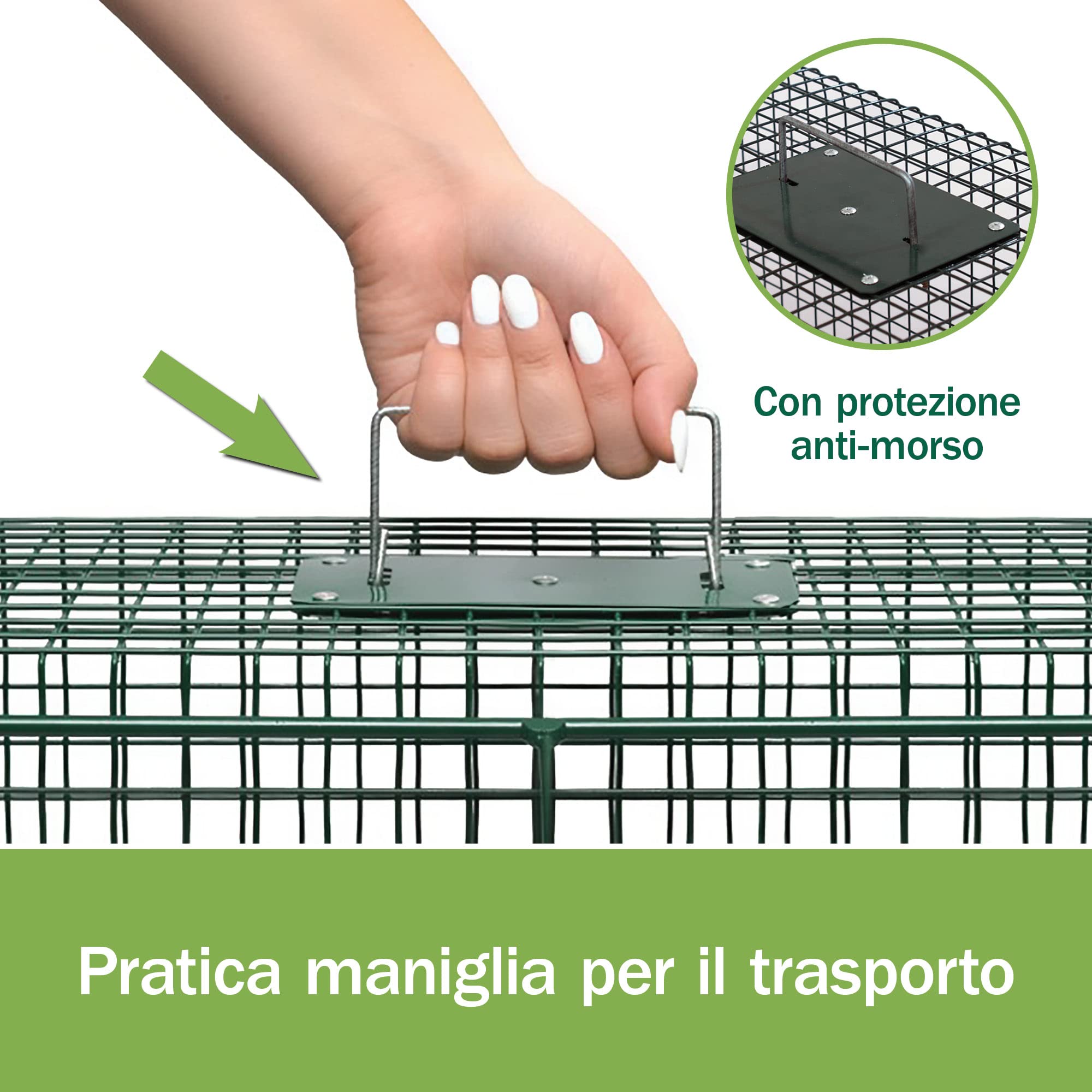 Moorland Safe 5006 - Trappola per Topi Humane, Cattura Mouse Vivo, Facile da Installare e Riutilizzare, Trappola per Ratto Senza Ucciderli, Trappola a Gabbia per l'uso in Casa, Garage, Giardini