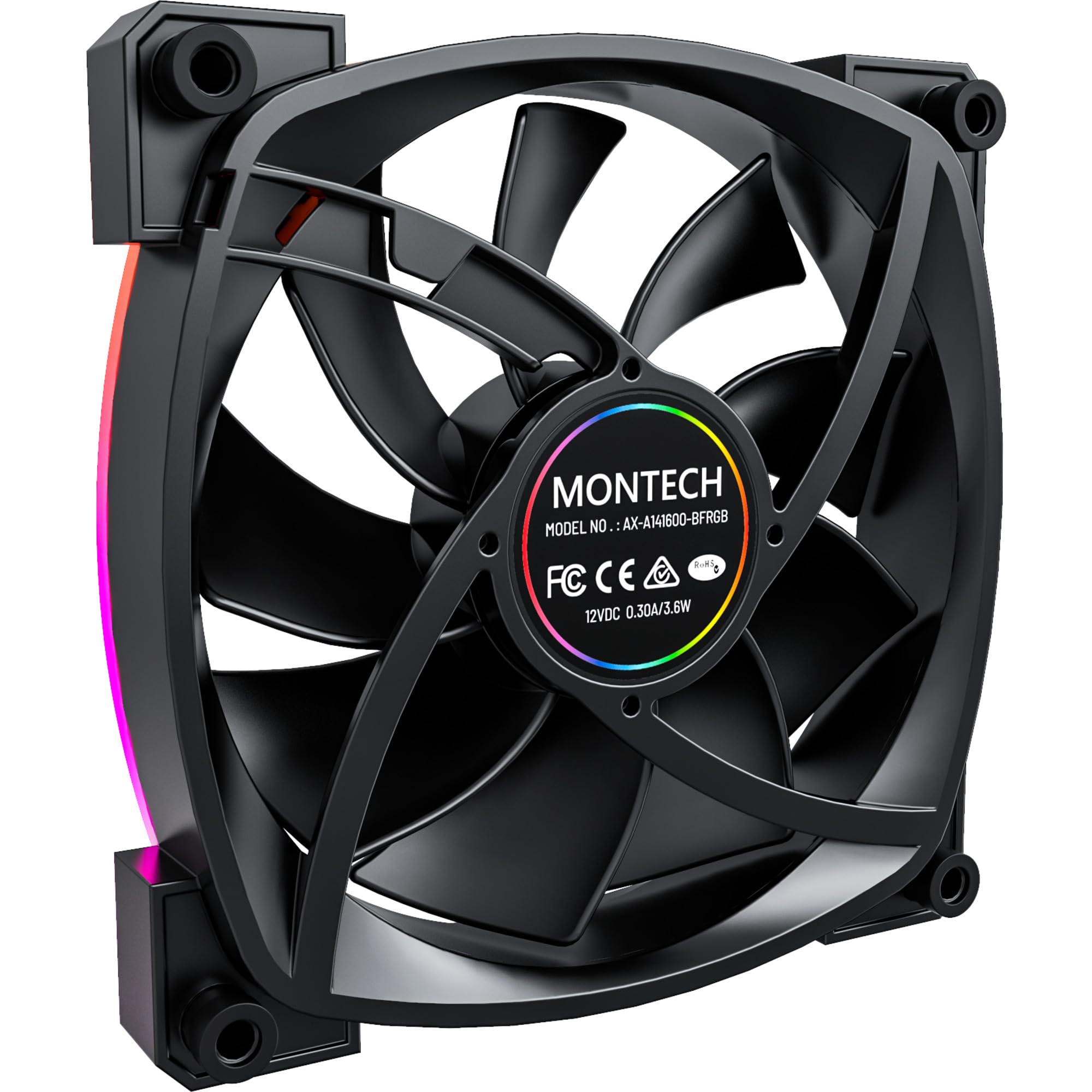 MONTECH PC ケースファン7枚セット　RX140 AX140 Amazon.co.jp: Montech AX 140 ARGB 標準ファン 1600PWM、ハイエンドの