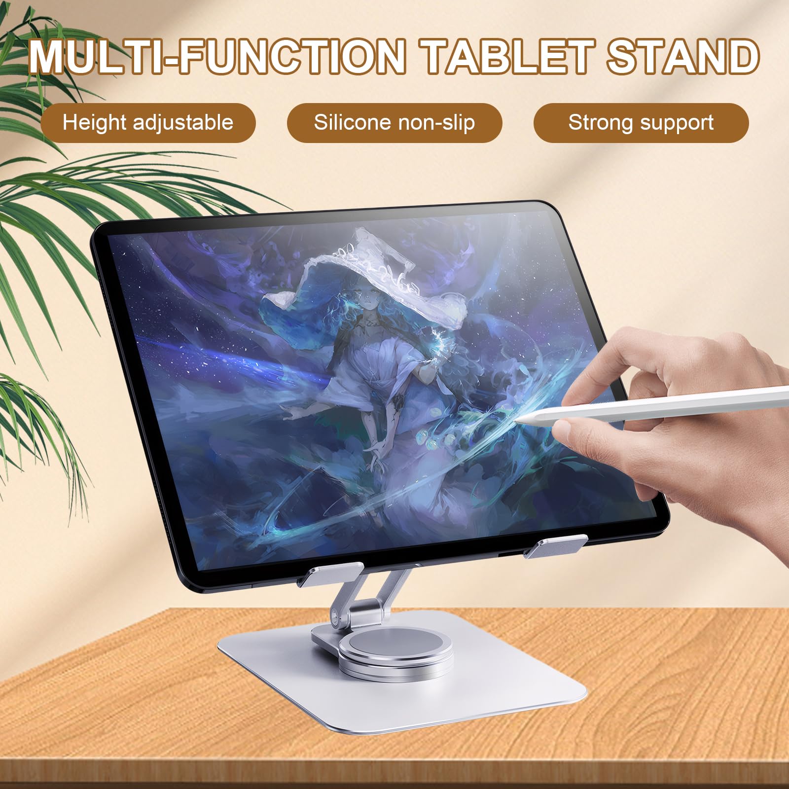Base Pivotante Pour Moniteur De Rotation à 360 °, Support De Plateau Tournant Pour Moniteur Decran Dordinateur En Alliage Daluminium Tapis De Base Pivotant Pour Televiseur A Ecran 90140139