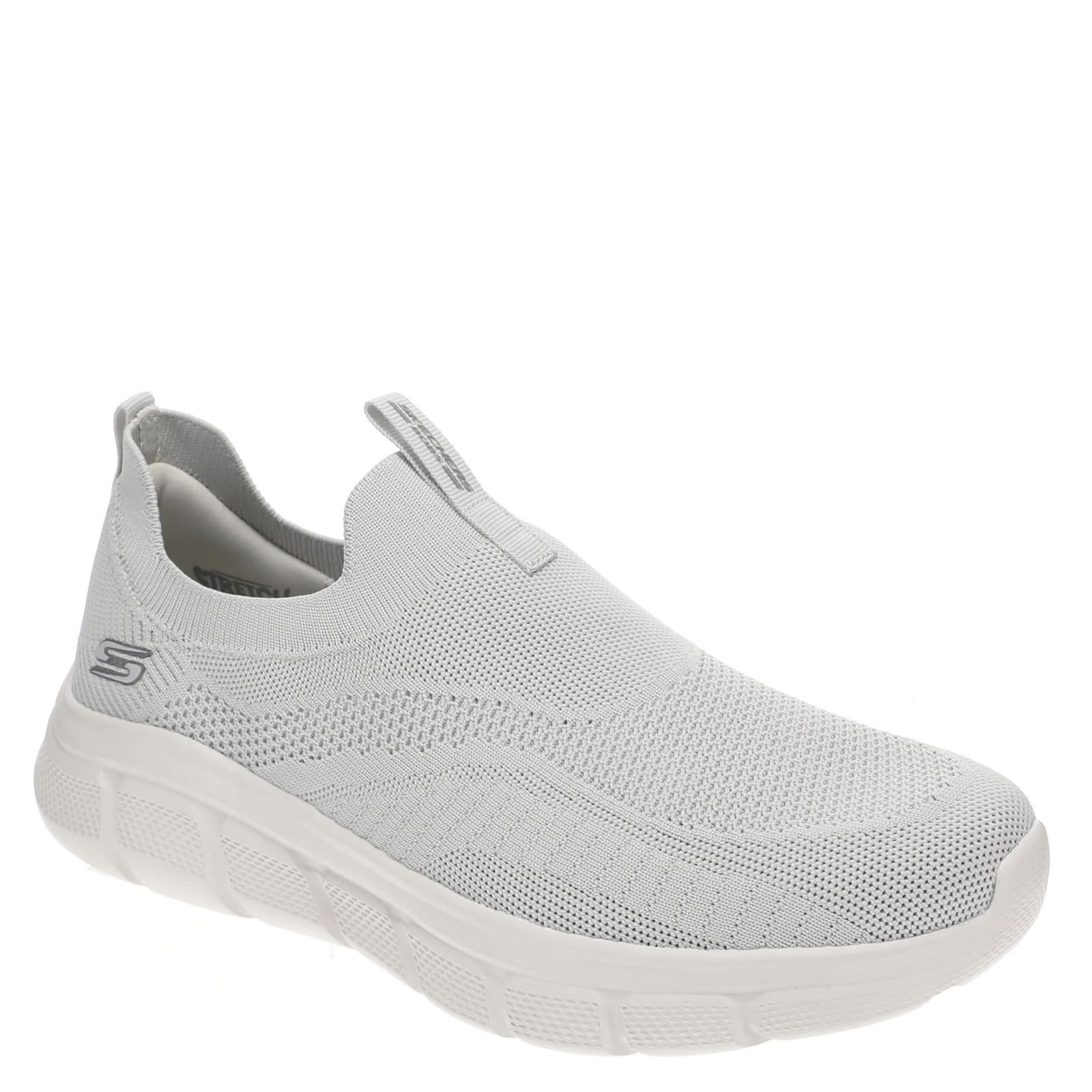 Skechers Men's Bobs B Flex Frigid Edge Slip-On Sneakers, Gray Knit, 8 UK