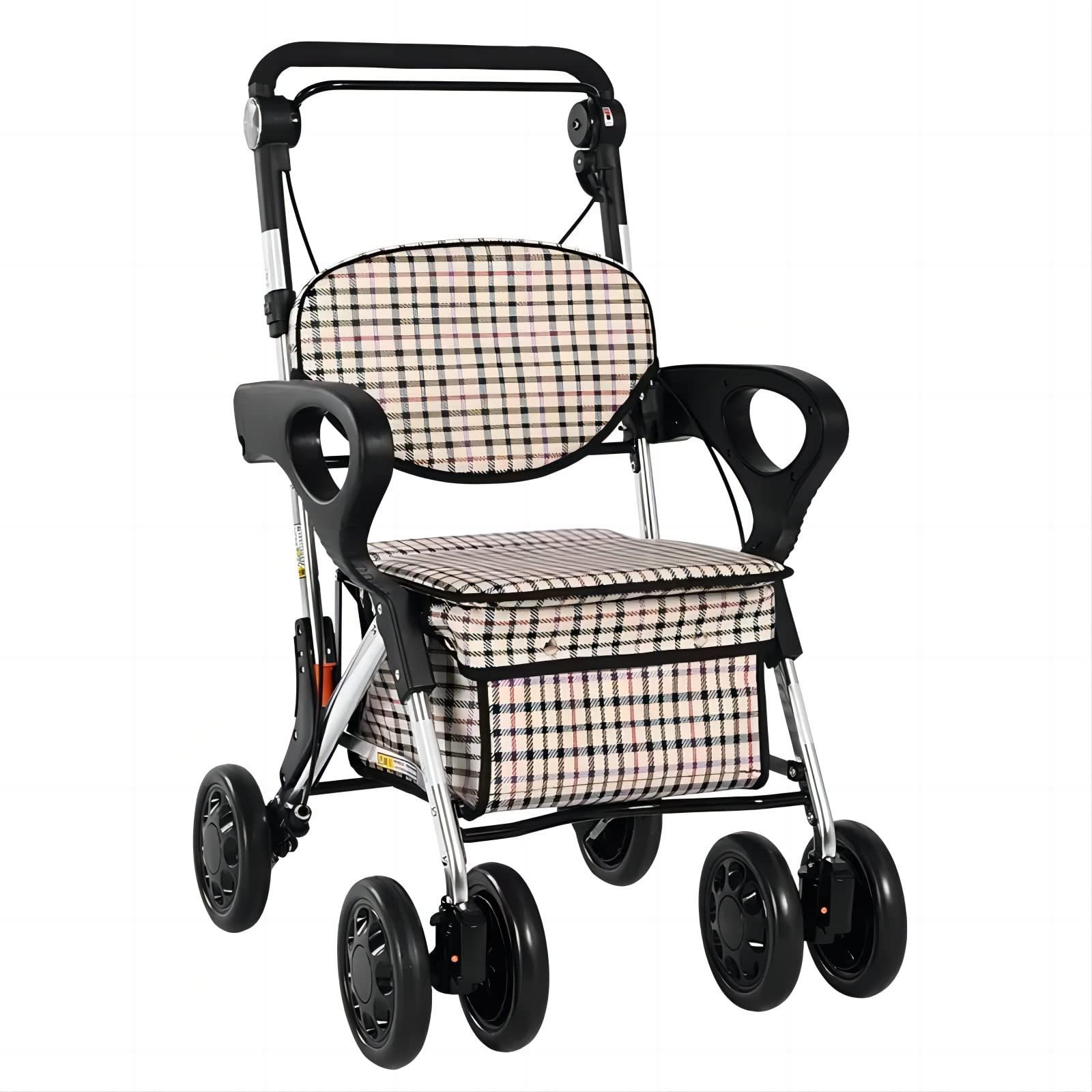Amazon | Care-parentsシルバーカー 座れる 軽量 折り畳み 4輪 手押し 