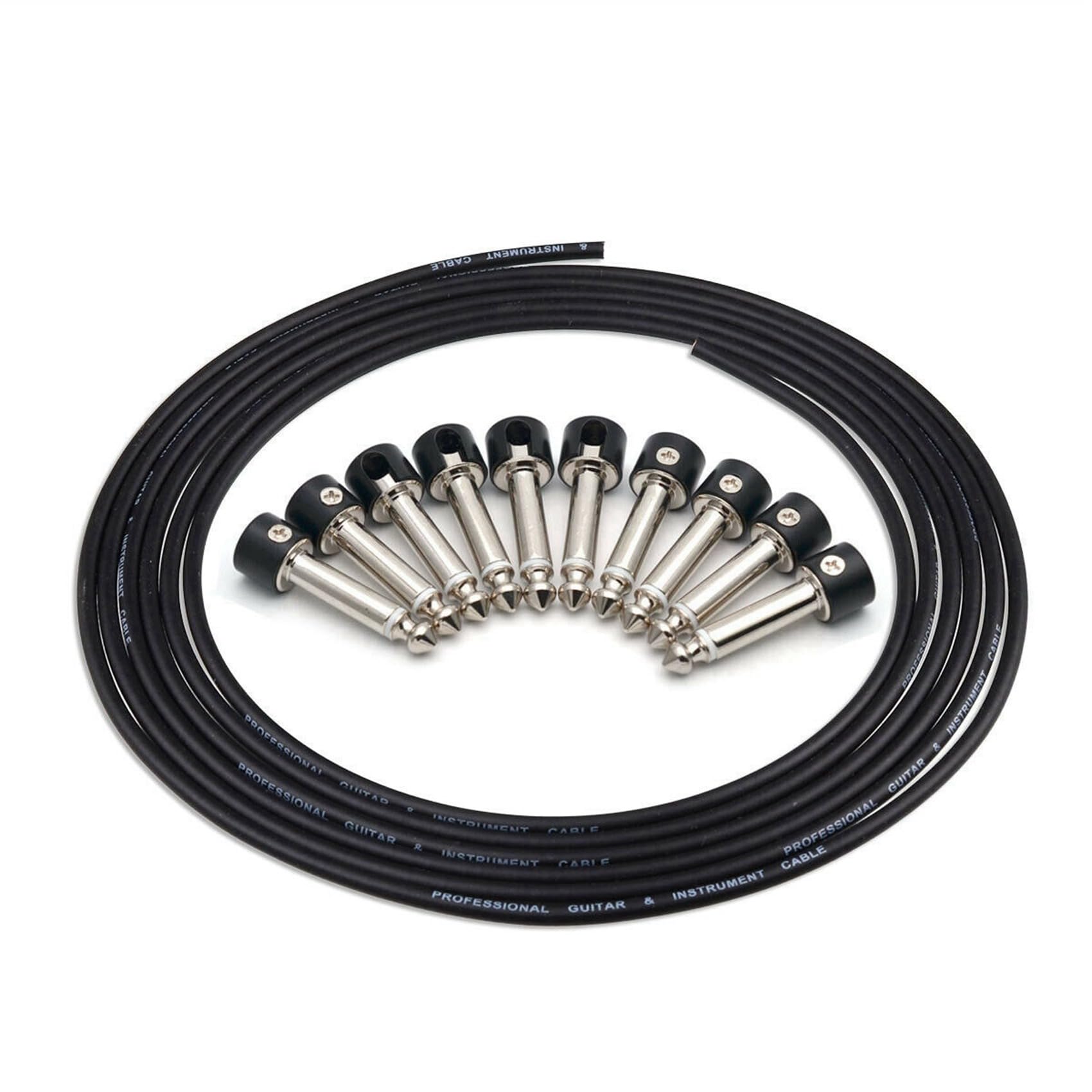 2X LötFreie Steckverbinder Design Gitarrenkabel DIY Guitar Pedal Patch Cable Kit