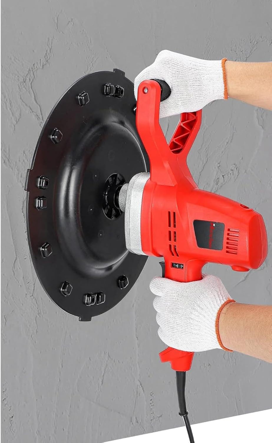 Electric Concrete Cement Mortar Trowel | Wall Plaster Smoothing Machine | 1280W Handheld Cement Wall Surface Smoothing Machine | with Wiper and Masons Tools for Plastering