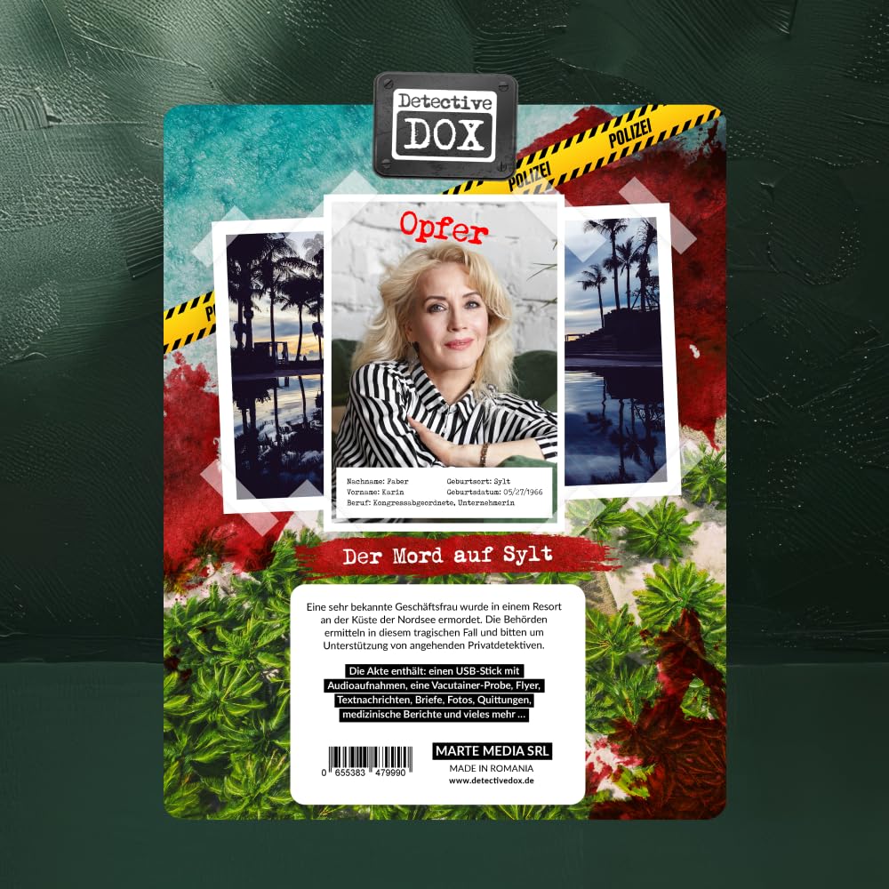 Detective DOX - Ultimate Bundle - Deutsch - Realistische Krimispiele, spannende Detektivspiele, Escape Room Spiele, Krimidinner, Krimispiele, Detektiv Spiele