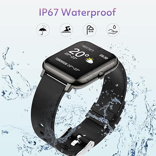 Miniatura 7 de Rogbid Reloj inteligente para mujer, IP68, impermeable, rastreador de actividad física con monitor de ritmo cardíaco, presión arterial, oxígeno en