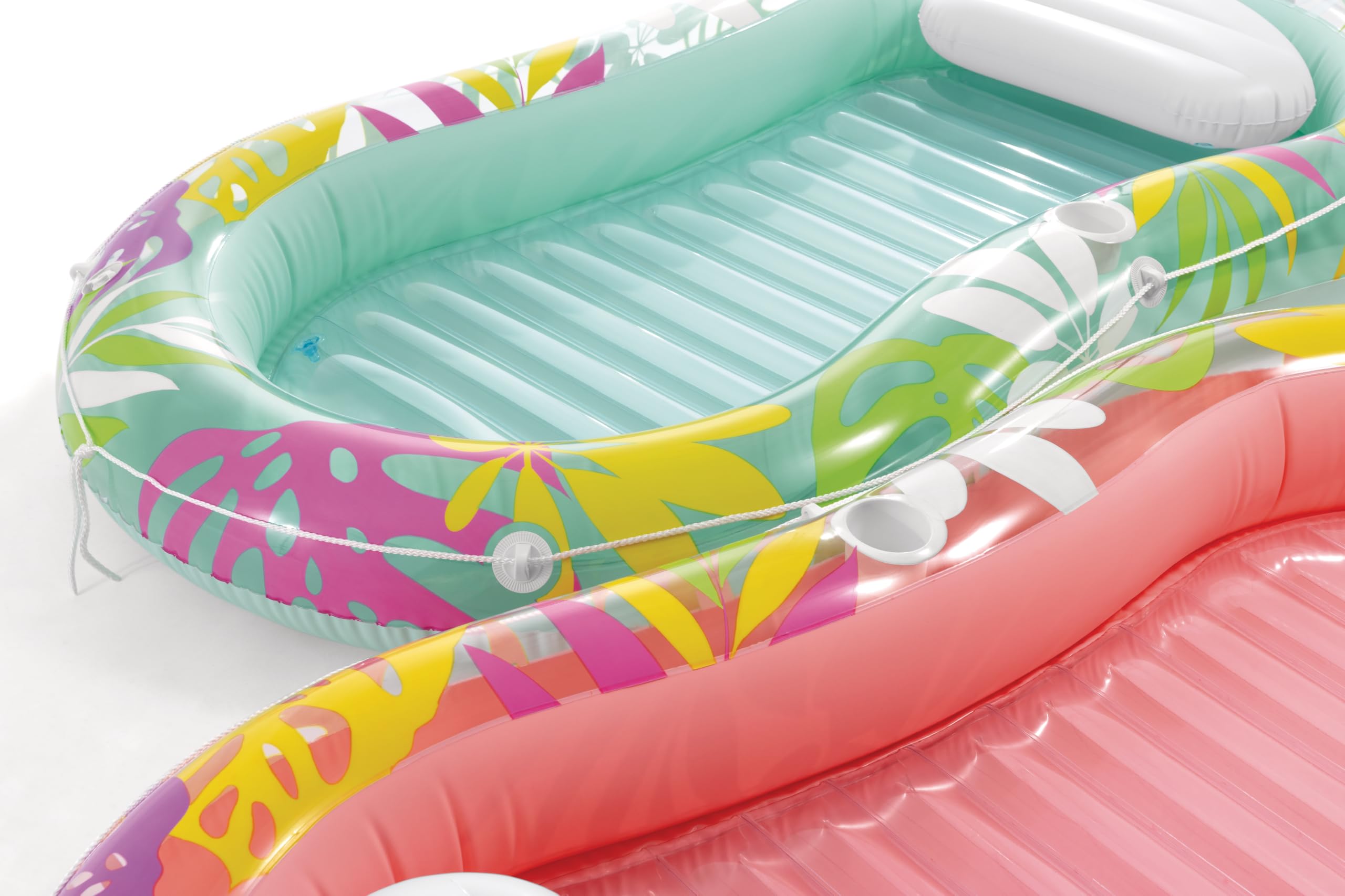 Intex Tropical Oasis 57803EU Liegestühle (aufgeblasen, 196 x 112 x 23 cm, unaufgepumpt 206 x 122 cm)