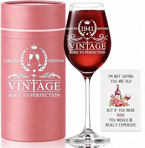 Miniatura 7 de Regalos de 30 cumpleaños para mujeres, copa de vino vintage de 18 onzas con tallo de 1996, información de la antigüedad de 1996, regalos