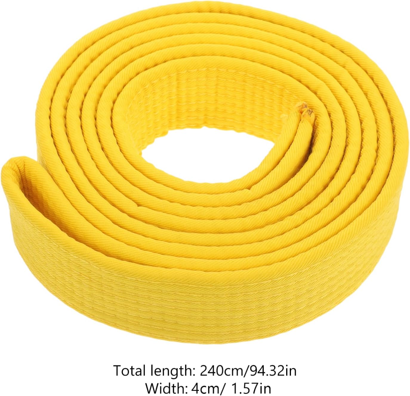 KICHOUSE Taekwondo Belt Set Cotton Martial Arts Belt Color Ranking Stripes Adjustable Uniform Waist Wrap for Men and Women for Training and Competition