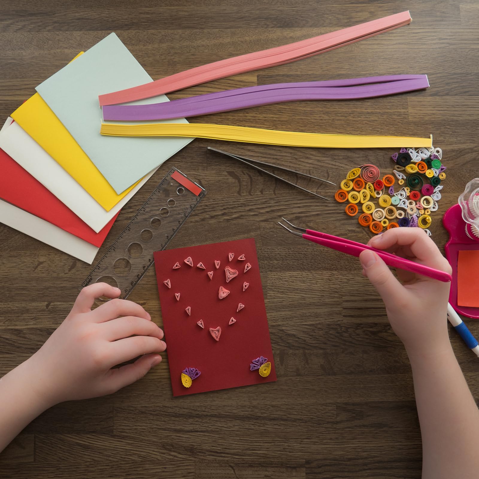 HARFINGTON Pinzette adesive per lavori artigianali, punta dritta da 11,5 cm, con molla, in plastica, pinzette artigianali per adesivi, scrapbooking, extension per ciglia, colore nero