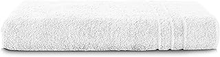 Komfortec Toalla de baño de 100 x 200 cm, 100% algodón, Toalla de Sauna XXL, Suave y Grande, de Secado rápido, Color Blanco
