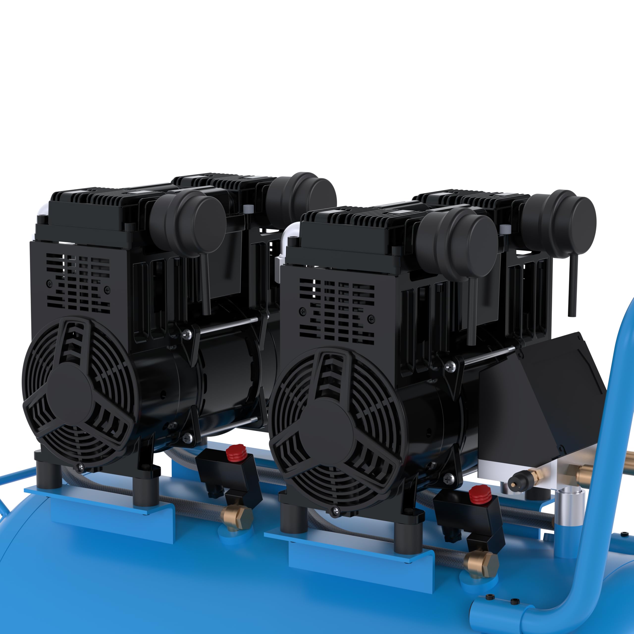 Güde Airpower 675/8/100 ED-SILENT Kompressor - 230 Volt, 100 Liter Kessel, 4,4 Kilowatt, max. Druck 8 bar, eff. Liefermenge bei 0 bar 588 l/min, ölfrei und wartungsfrei, Schalldruckpegel LPA 73 dB