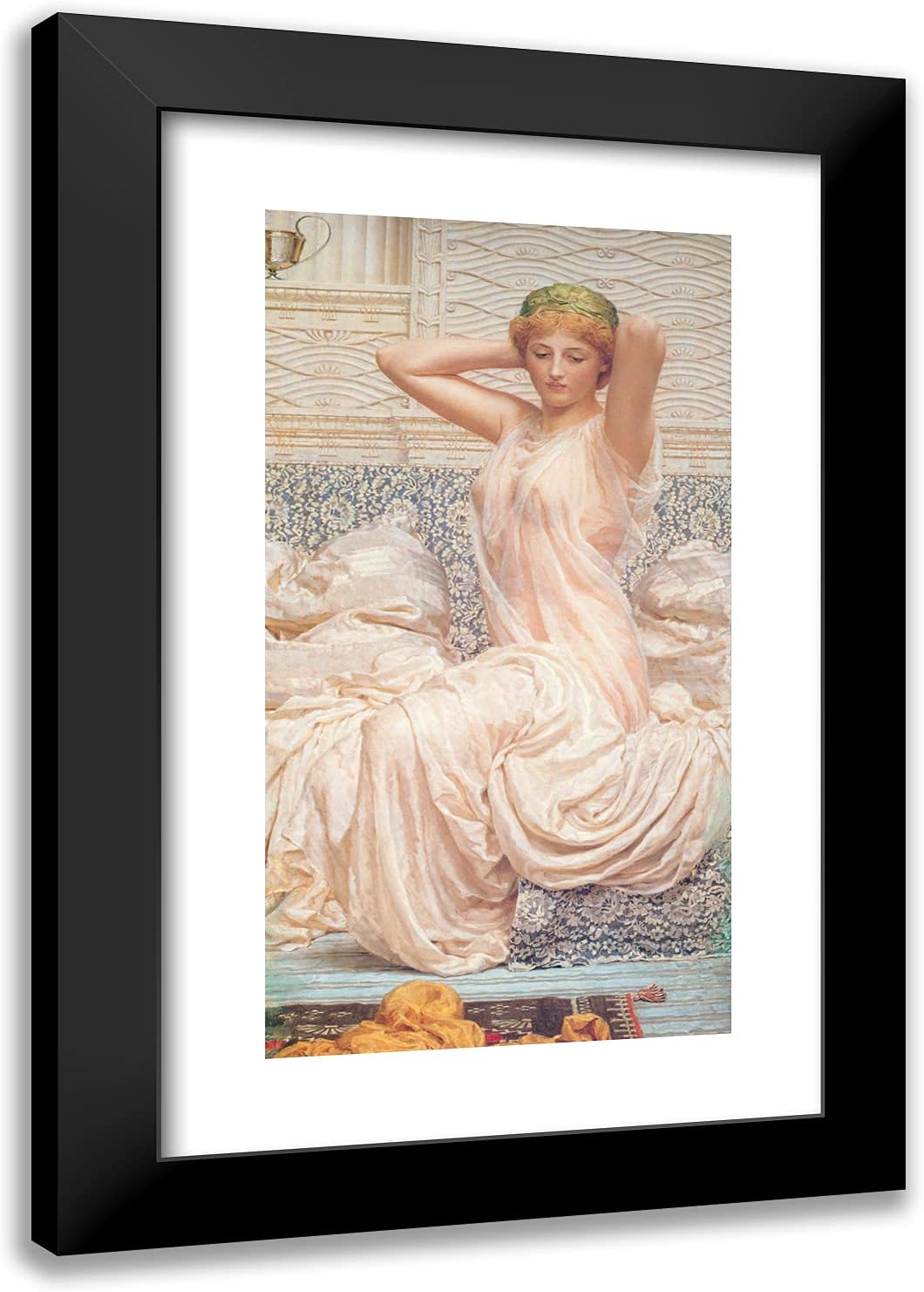 ArtDirect Moore, Albert Joseph 17x24 Gold Ornate Framed Art Print with Double Matting Titled: Silver