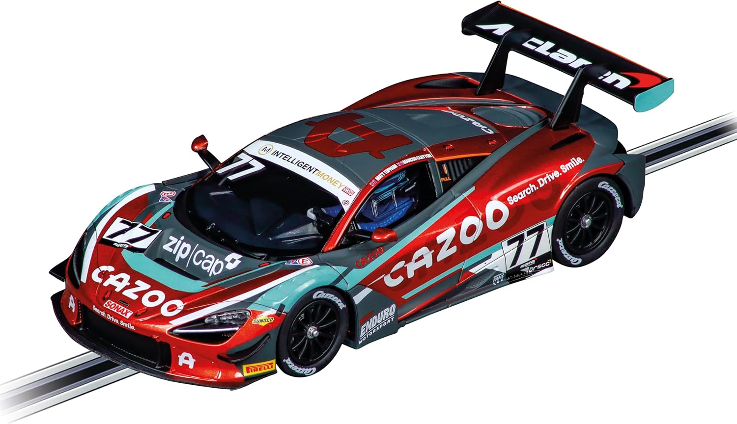 Carrera 27782 McLaren 720S GT3 Enduro Motorsport, No.77 British GT 2023 1:32 Scale Evolution Analog Slot Car