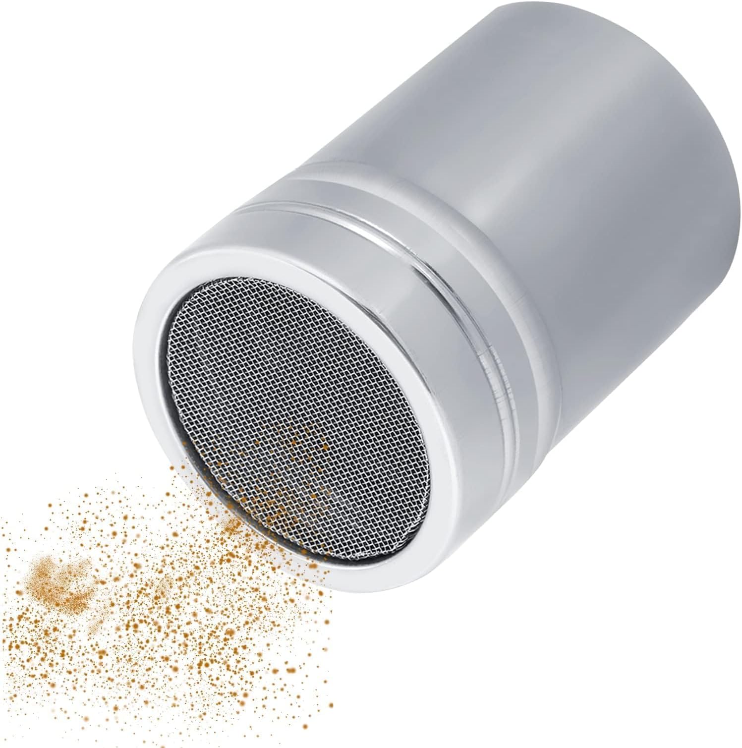 Saupoudreuse De Cuisine Fackelmann En Inox Avec Couvercle - Pour Farine, Sucre Glace, Modèle FCK42908, Neuf