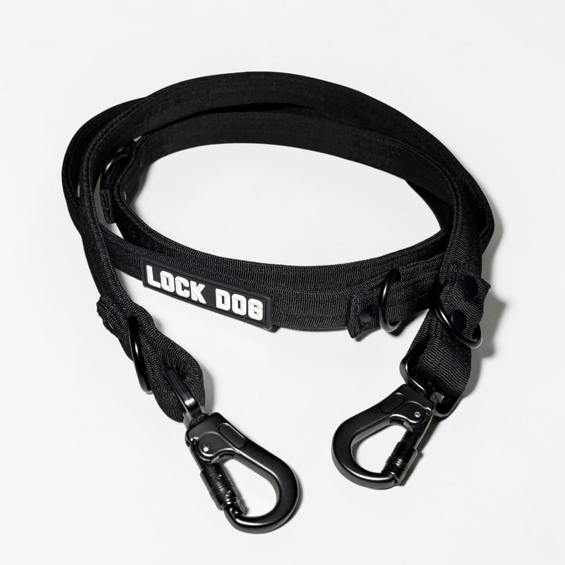 Schnitt- & bissfeste - Hundeleine – Hochleistungsfasern statt Drahtseil – Klickkarabiner - 360° drehbar - LOCK DOG